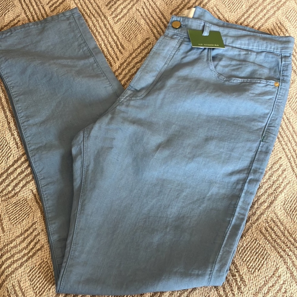 Sid Mashburn 36x32 Dusty Blue Canapa Cotton Canvas